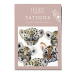 Nachhaltige nuukk Bio Kindertattoos / Tattoos, vegan, Motive: Leopard, Tiger, Löwe