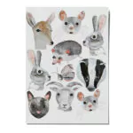 Nachhaltige nuukk Bio Kindertattoos / Tattoos, vegan, Motive: Dachs, Hase, Ziege, Maus, Reh, Igel, Katze. Tattoos Tierfreunde
