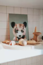 Karte aus Holzschliffpappe “Braunbär” – Bild 2