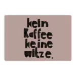 nuukk Frühstücksbrettchen “Keine Witze”, Schneidebrettchen für Kinder, laminiertes Birkenfurnier, Illustration: Halfbird