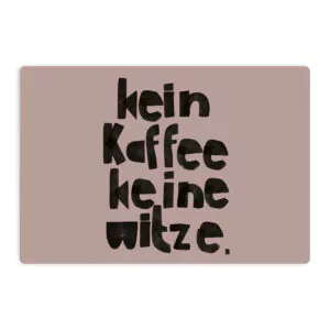 nuukk Frühstücksbrettchen “Keine Witze”, Schneidebrettchen für Kinder, laminiertes Birkenfurnier, Illustration: Halfbird