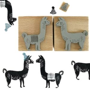 nuukk Holzstempel-Set “Lama"