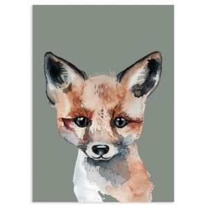 nuukk Postkarte aus Holzschliffpappe “Fuchs”