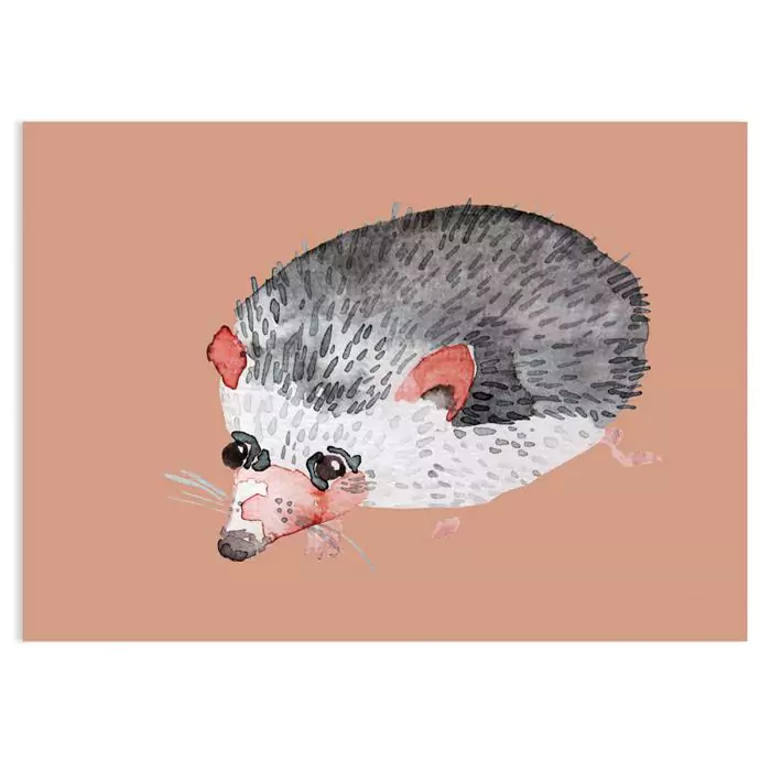 hedgehog postcard XS 2