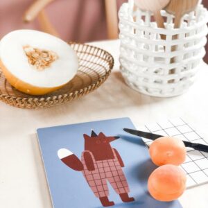 nuukk Schneidebrettchen CuttingBoard Fuchs Grid tiny 2