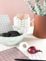 nuukk Schneidebrettchen CuttingBoard Grid white rose tiny 2