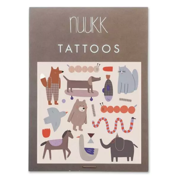 nuukk Vegane Kindertattoos “Bär und Freunde”