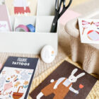 Easter bunny on postcard by nuukk