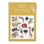 nuukk Bio Kindertattoos / Tattoos, vegan, Motive: Zebra, Wal, Dackel, Elefant, Tiere