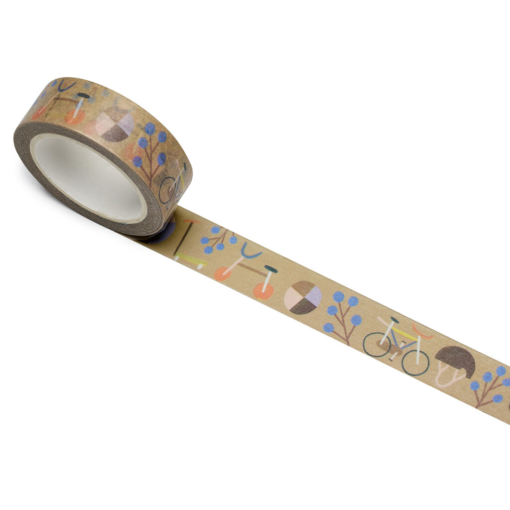 washi tape "fahrraeder" von nuukk, motive: fahrraeder, baelle, ball, roller, fahrrad