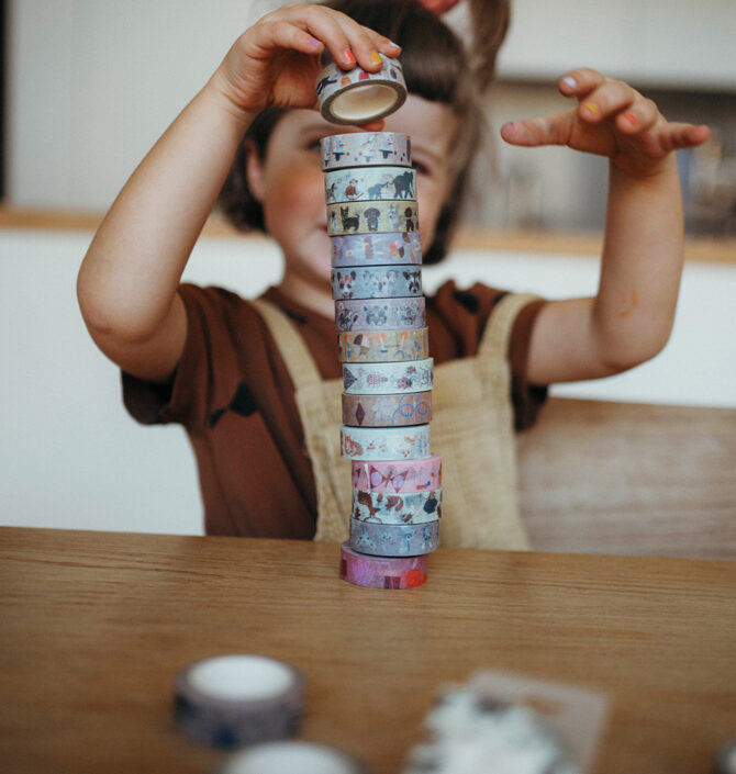 Washi Tape und Maskingtape mit verschiedenen Motiven