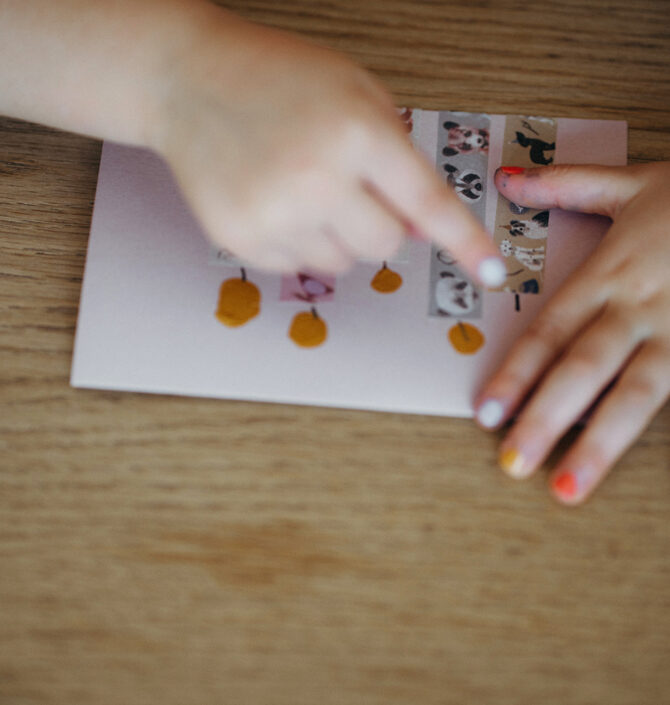 Geburtstagskarte basteln mit Washi Tape