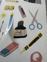 Schule Papieraufkleber web