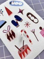 Weihnachten Papieraufkleber web