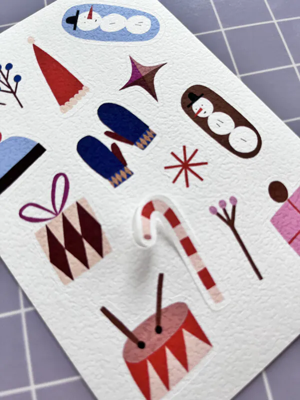 Weihnachten Papieraufkleber web