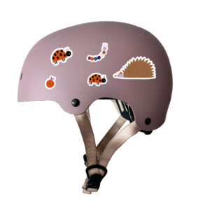 Reflektierende Sticker “Marienkäfer”. Reflektierende Aufkleber auf Fahrradhelm. Motive: Igel, Raupe, Insekten
