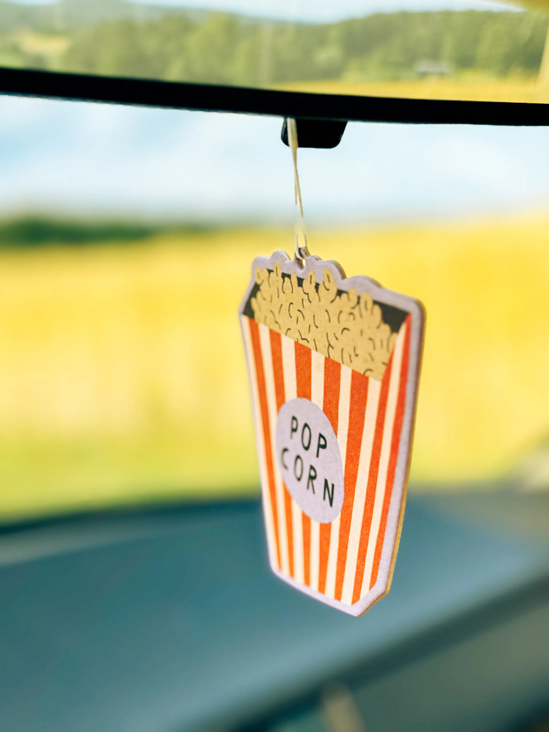 Duftanhänger Popcorn, Duftbaum, Vanilleduft, Raumduft, Auto, WC, Popcorn