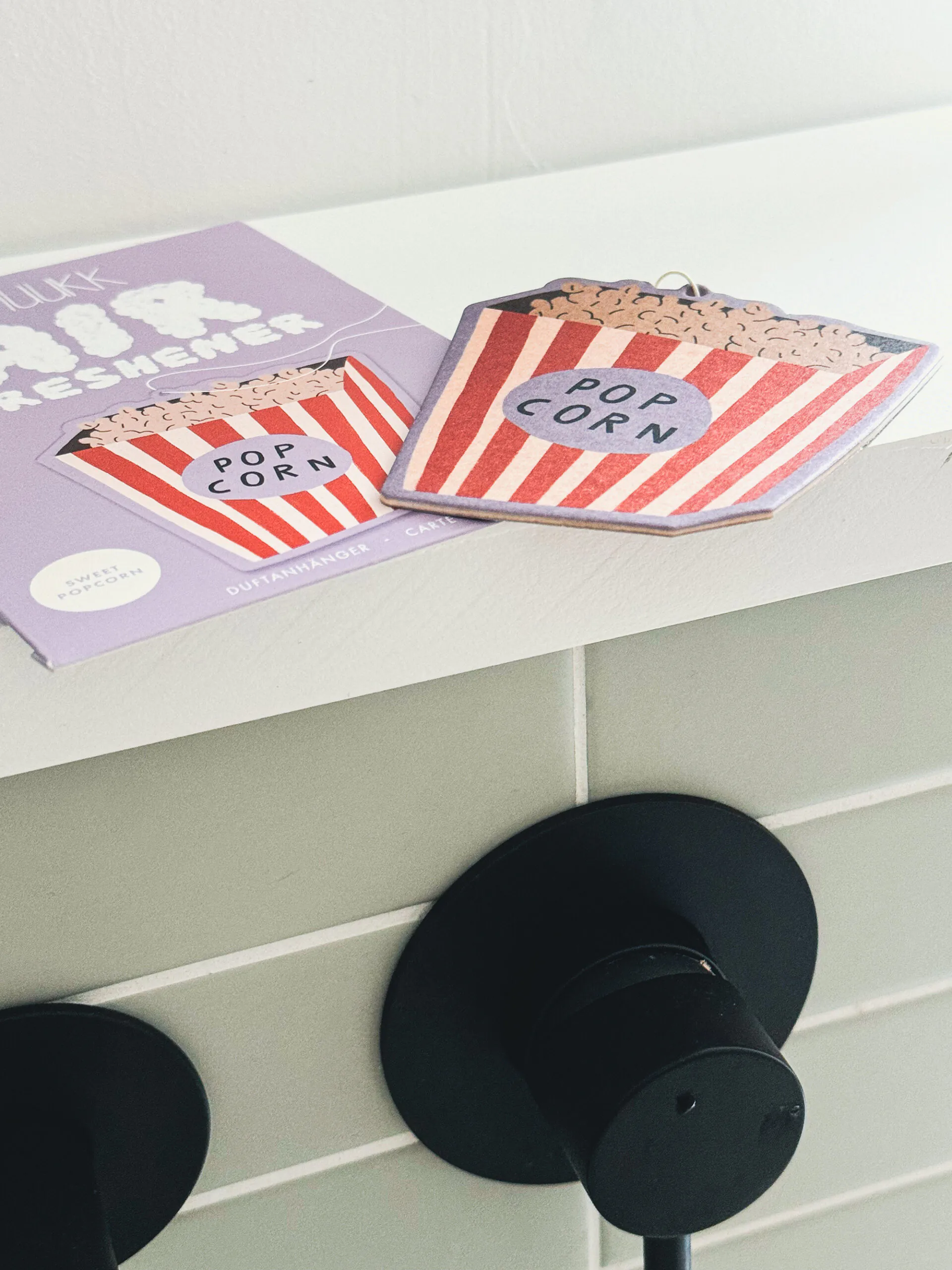 Duftanhänger Popcorn, Duftbaum, Vanilleduft, Raumduft, Auto, WC, Popcorn