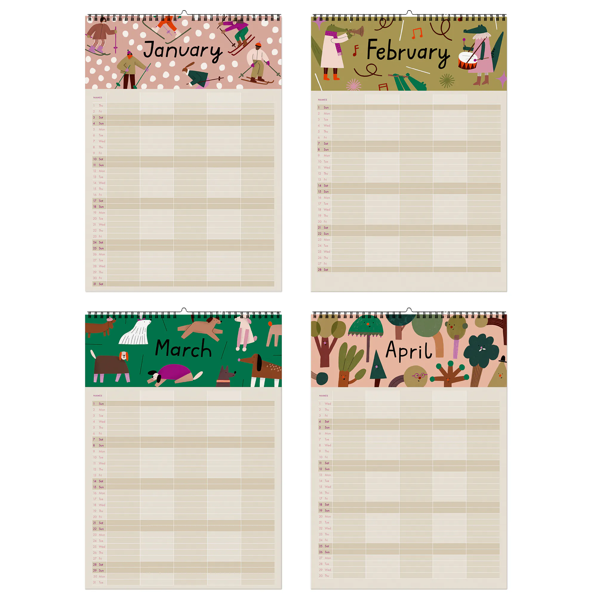 CAL2.19 ponies and picnics Kalenderblatt 1 4 web