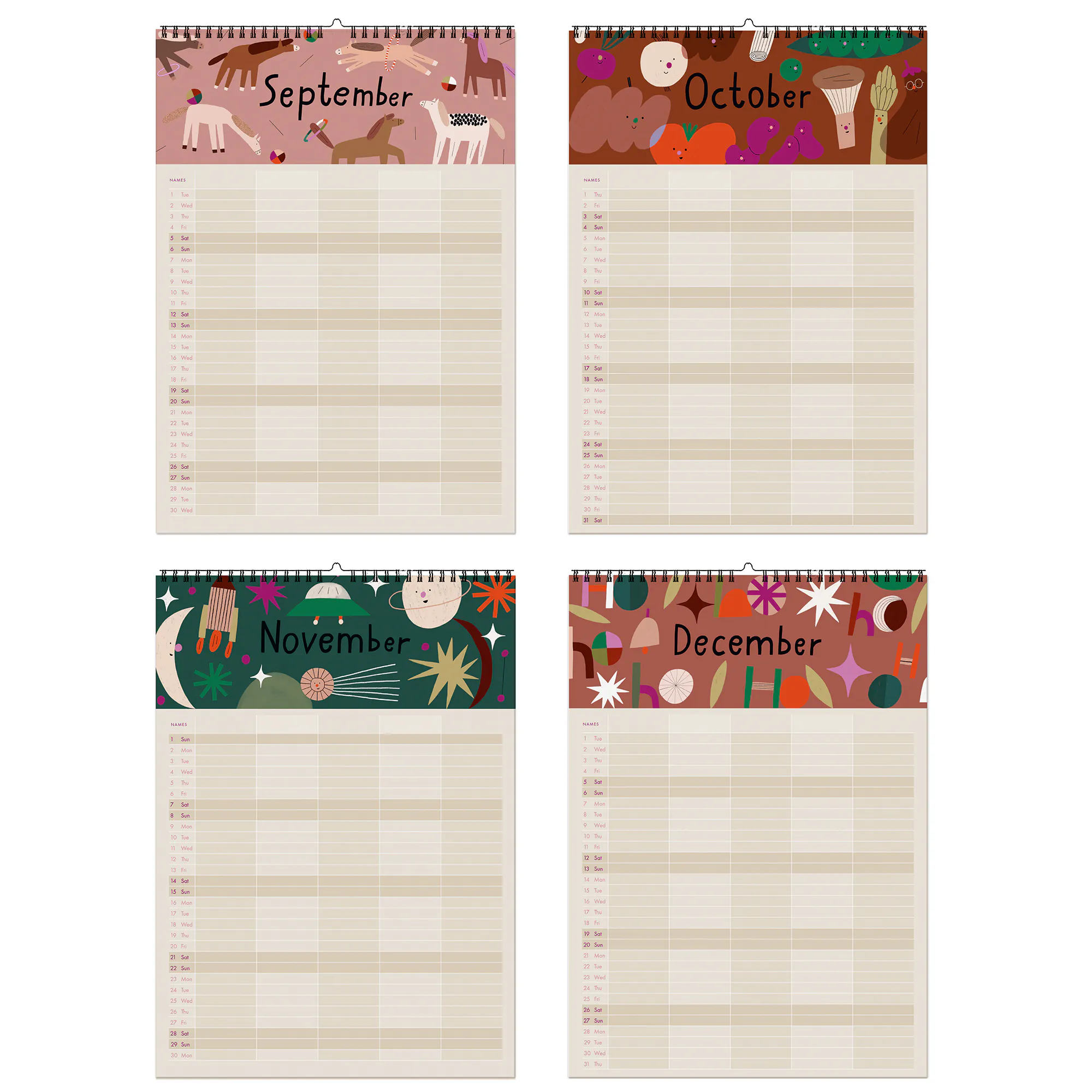 CAL2.19 ponies and picnics Kalenderblatt 9 12 web