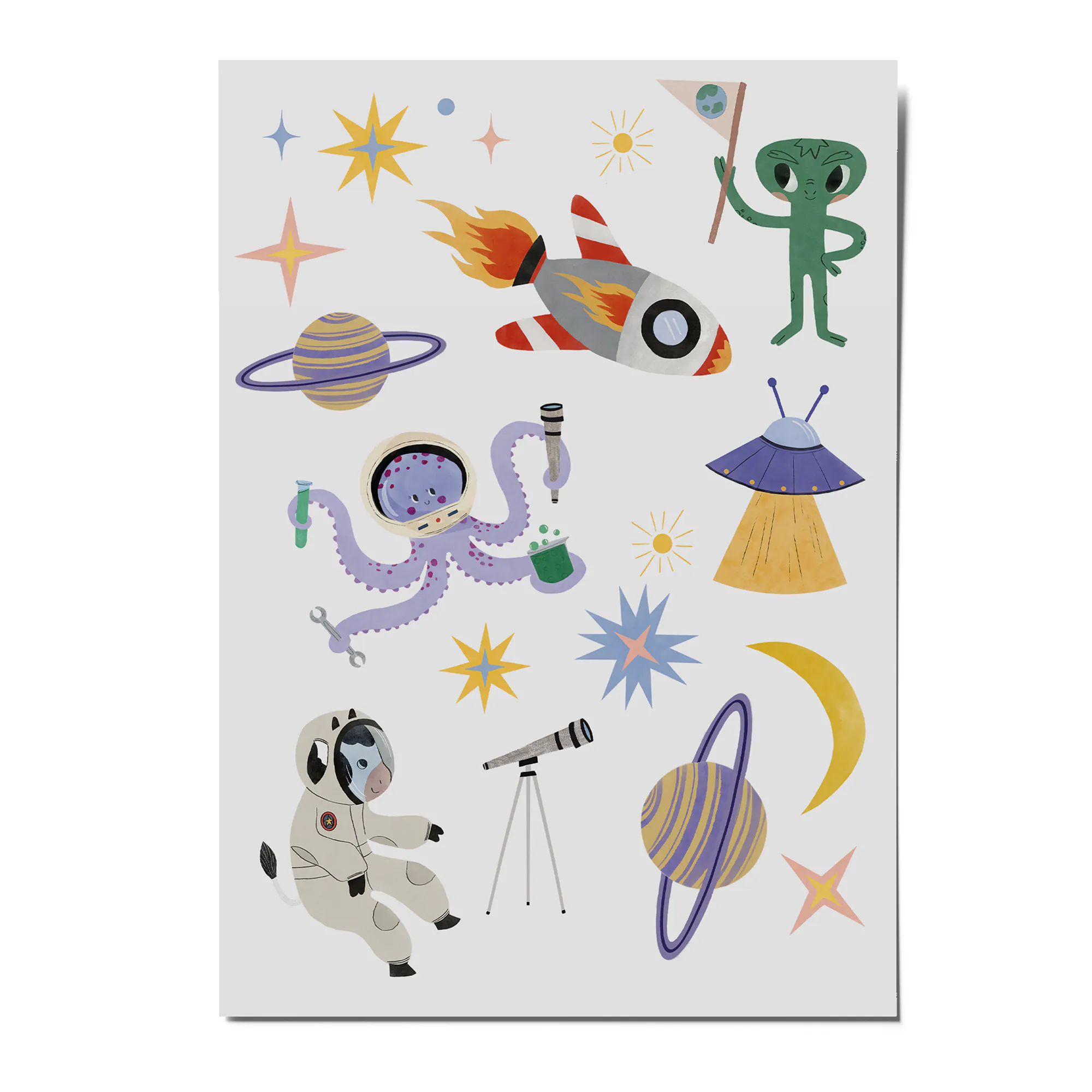 Tattoos Space, Kindertattoos, Space, Alien, Rakete, Sterne, Planeten, Ufo, Weltraum, Melinda Berti