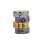 Washi Tape Bauernhof. Masking Tape mit Halloween-Motiven, Baustelle, Waldtiere