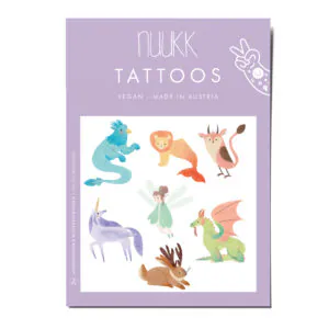 Tattoos Einhorn, Kindertattoos, Fee, Drache, Fantastische Tiere, Melinda Berti