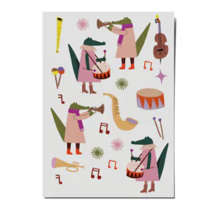 Tattoos Krokodil, Kindertattoos, Musik, Instrumente, Anna Katharina Jansen