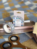 Washi Tape, Masking Tape, buntes Klebeband, Muster, Schreibtisch, Grid, Kariert