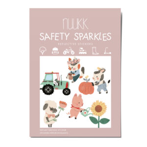 Reflektierende Sticker Bauernhof, Reflektierende Aufkleber, Katze, Kuh, Schaf, Sicherheit im Straßenverkehr, Aufkleber für Fahrrad und Helm