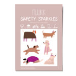 Reflektierende Sticker Hunde Crew, Reflektierende Aufkleber, Pudel, Dackel, Sicherheit im Straßenverkehr, Aufkleber für Fahrrad und Helm, Reflektierende Sticker Hunde Crew