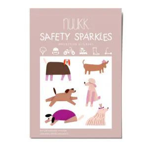 Reflektierende Sticker Hunde Crew, Reflektierende Aufkleber, Pudel, Dackel, Sicherheit im Straßenverkehr, Aufkleber für Fahrrad und Helm, Reflektierende Sticker Hunde Crew