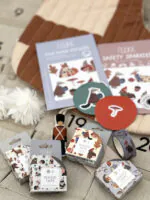 Adventskalender befüllen, Weihnachtsstrumpf, Shocking, Weihnachten Washi Tape, Papierstern, Kindertattoos