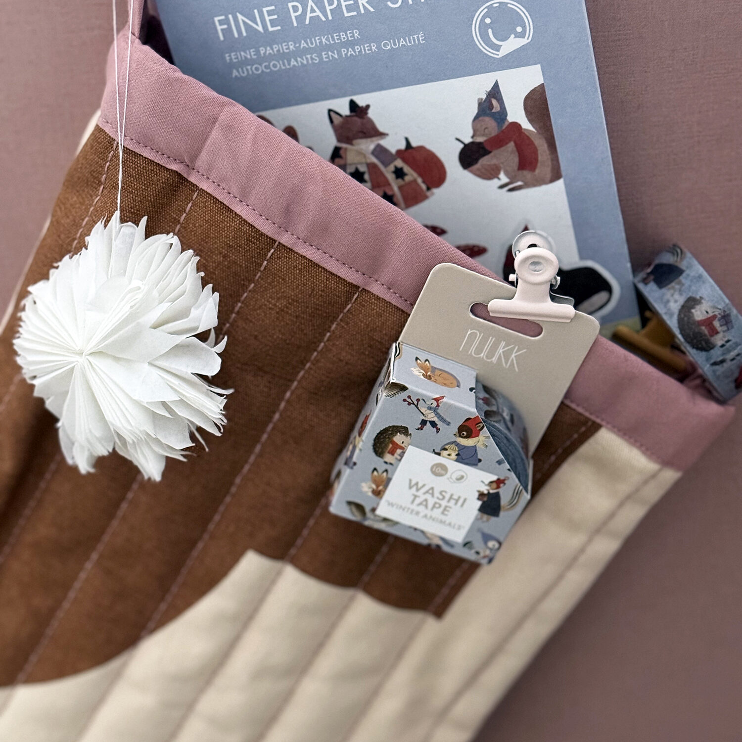 Startseite 31 Adventskalender befüllen, Weihnachtsstrumpf, Shocking, Weihnachten Washi Tape, Papierstern