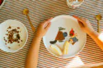 Kids tableware made of rPET, recycled plastic, LFGB, EU standards, kids cup, kids mug, children's plate, kids plate with bear, breakfast table