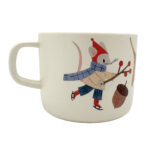 Kindertasse Waldtiere, Maus, Tierzeichnung, rPET, lebensittelsicher, LFGB, EU-Standards