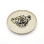 Kinderteller Leopard, Löwe, Tierzeichnung, rPET, lebensittelsicher, LFGB, EU-Standards