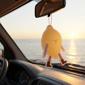 Duftanhänger "Zitrone": ein Duftbaum mit Zitronenduft in Form einer süßen Zitrone