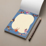 swimmer notepad scene