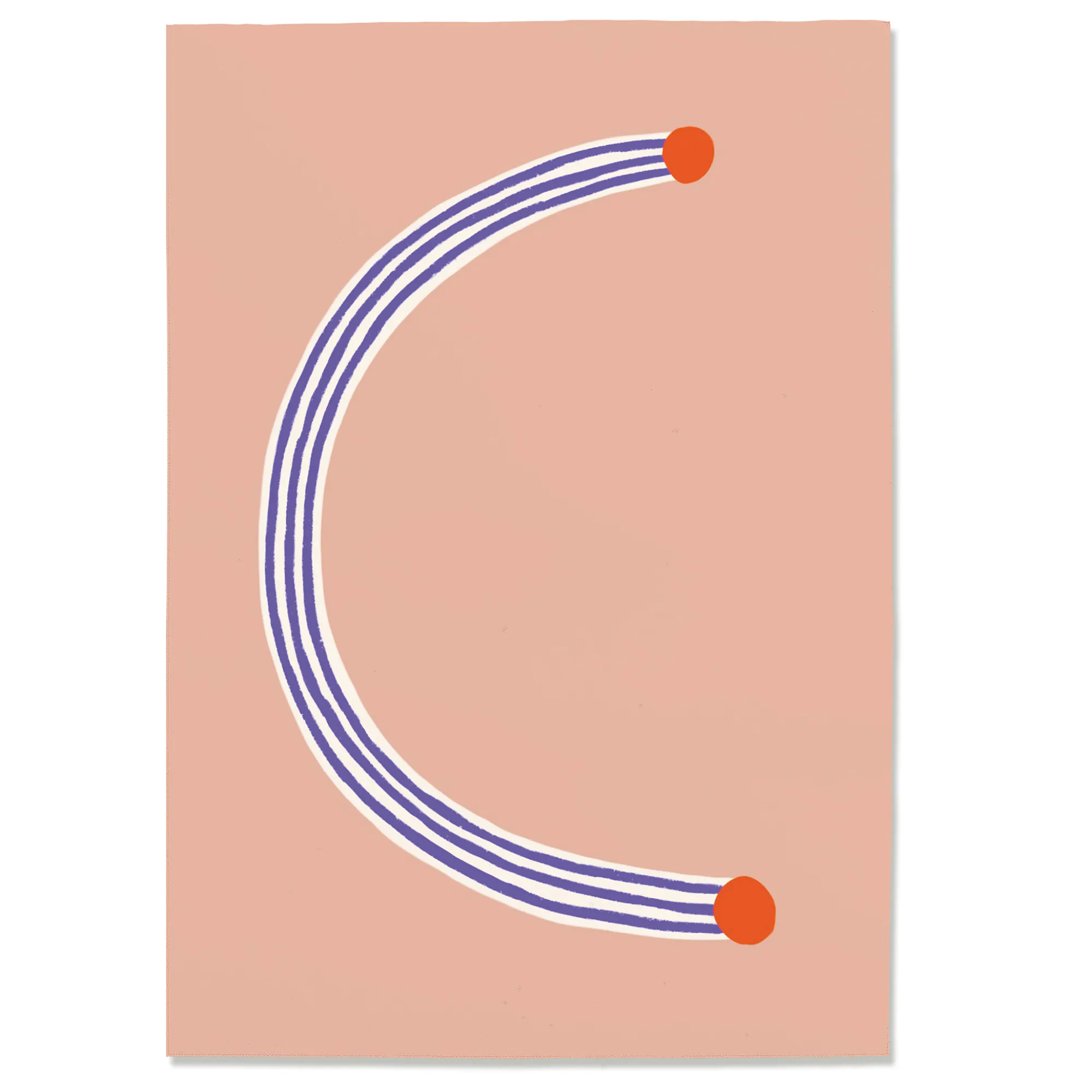 Postkarte C, Postkarte Buchstabe C, illustrierte Postkarte mit Buchstabe C, ABC Postkarten, Postkartenset ABC, Buchstabenpostkarten von Anna Katharina Jansen