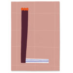 Postkarte L, Postkarte Buchstabe L, illustrierte Postkarte mit Buchstabe L, ABC Postkarten, Postkartenset ABC, Buchstabenpostkarten von Anna Katharina Jansen