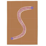 Postkarte S#2, Postkarte Buchstabe S, illustrierte Postkarte mit Buchstabe S, ABC Postkarten, Postkartenset ABC, Buchstabenpostkarten von Anna Katharina Jansen