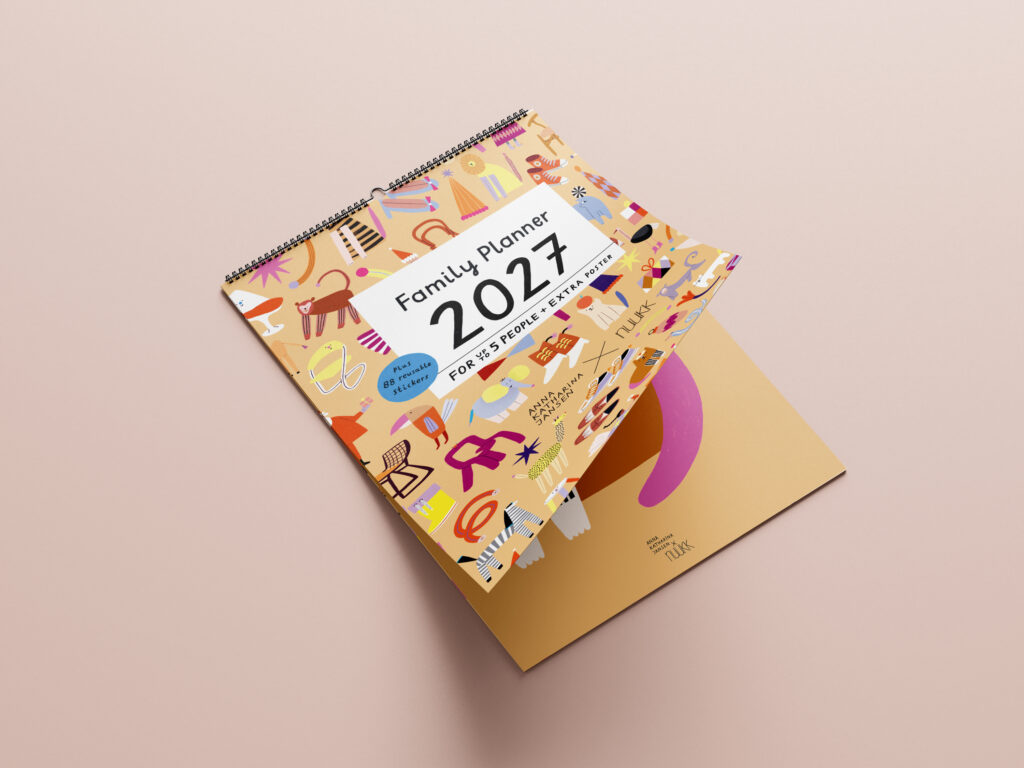 Kalender 2027 aufgeklappt