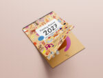 Kalender 2027 aufgeklappt